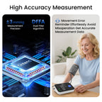 Monitor de Presión Arterial Digital de Brazo con Pantalla LED Grande de 4.0" - Medidor Preciso de Presión y Ritmo Cardíaco, Detección de Pulso Irregular, 2x120 Memorias para 2 Usuarios, Apta para Brazalete de 22-42cm (8.7-16.5"), Alimentación USB-C y Bate