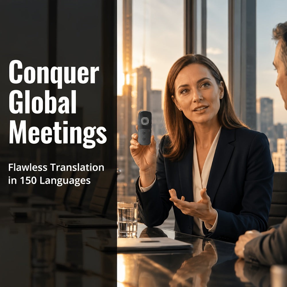 Peiko Dispositivo de Traducción de 150 Idiomas, Traductor de Voz en Tiempo Real Bidireccional con IA, Gadget Tecnológico Mini, Traducción sin Conexión, Ideal para Aprendizaje, Viajes y Comunicación Empresarial
