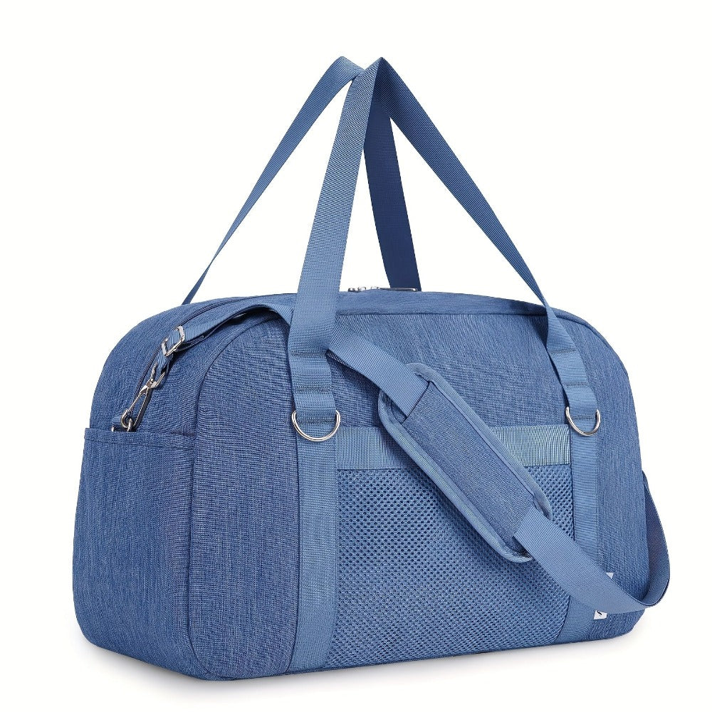 Bolso de mano aprobado por aerolíneas 18X14X8, compatible con TSA, para debajo del asiento, con bolsillo húmedo | 9+1 bolsillos organizados, equipaje de mano para mujeres y hombres (paquete ligero para viajes nocturnos)