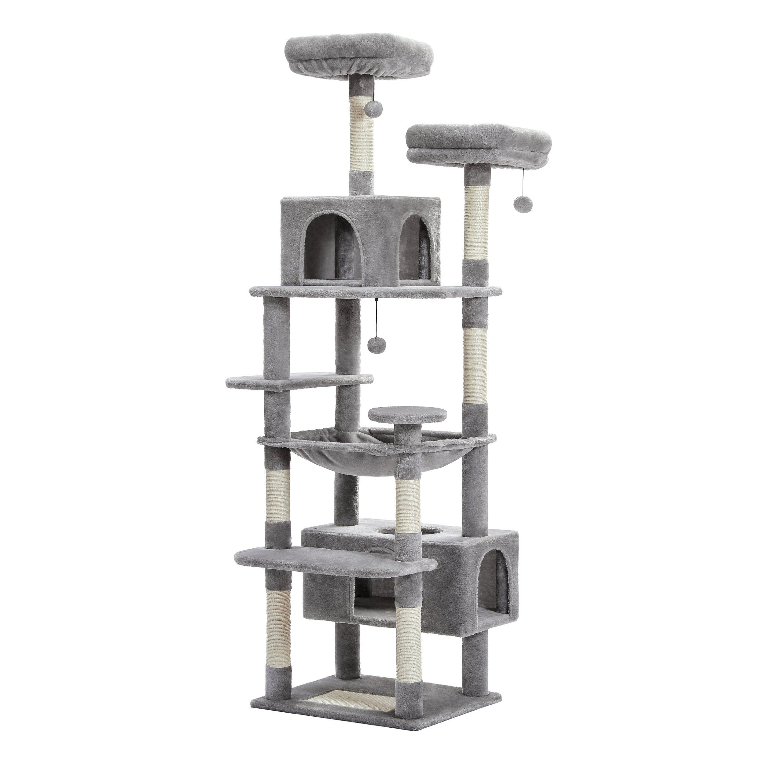 Árbol rascador para gatos 184 cm | Juego descanso escalada y cuidado de uñas