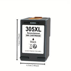 Cartucho de tinta remanufacturado de alto rendimiento 305XL para HP 305 305XL compatible con HP DeskJet 2700 2710 2720 2722 DeskJet Plus 4100 4120 4130 Envy 6000 6010 6020 6032 Envy Pro 6400 6420 - Negro y Tricolor