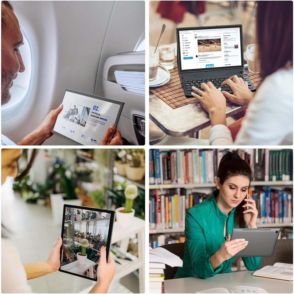 Tablet Android de 10.1 pulgadas para trabajo lectura y entretenimiento | 6000Mah y Inalámbrico