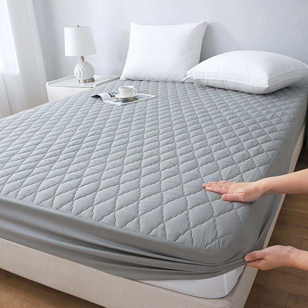 1pc Protector de Colchón Acolchado y Engrosado Impermeable - Funda de Colchón Ultra Suave y Cómoda, Adecuada para Dormitorios, Residencias, Decoración de Habitaciones, Habitaciones de Invitados y Hoteles (Excluyendo Fundas de Almohada)
