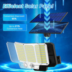 Luz solar exterior con sensor 2 piezas | Jardín patio garaje y seguridad