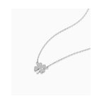 Cadena de Plata 925 para Mujeres con Colgante de Trébol de Cuatro Hojas, Longitud Ajustable de 40 a 60 cm, Cadena Duradera y Resistente como Amuleto de la Suerte, Regalo para Mujeres en San Valentín o Cumpleaños