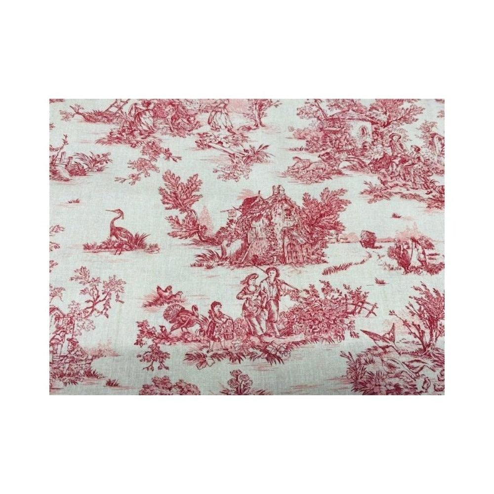 Tela de toile de jouy, telas de popelina 100%, telas de decoración, telas de labores, telas por metros,