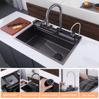 Fregadero de acero inoxidable con accesorios 44.96 cm | Cocina, bar y preparación