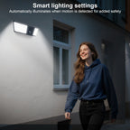 Cámara de Seguridad Solar ANRAN y Luz de Pared, Inalámbrica 2.4G para Exteriores, Protección del Hogar con Detección de Movimiento AI, Luz Activada por Movimiento, Comunicación Bidireccional, IP65, Alarma Inteligente con Sirena