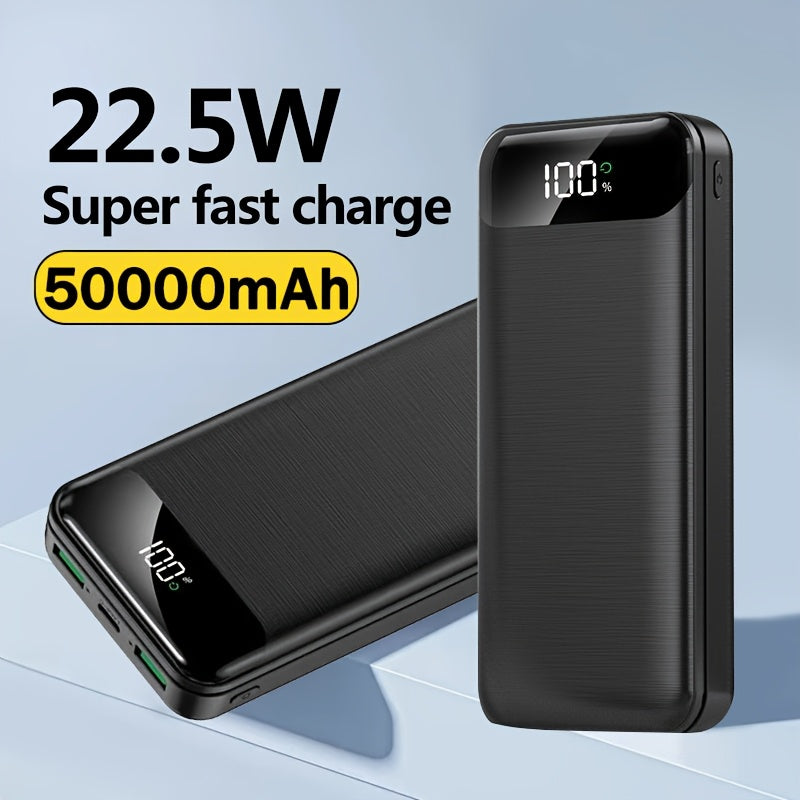 Power bank para carga durante viajes y uso diario | 50000mAh y Extraíble