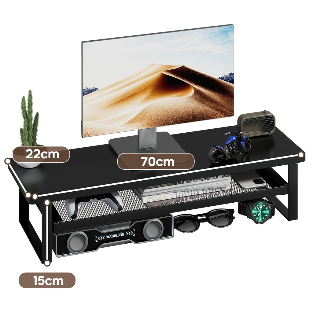 Soporte para portátil y monitor para escritorio oficina y teletrabajo | diseño funcional
