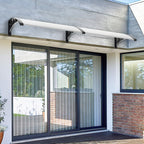 Toldo inclinado, toldo de toldo, soporte de toldo para escaparate, para puerta de entrada, protección contra la intemperie, cubierta para la lluvia, toldo para puerta de entrada, diseño de toldo curvo, toldo para puerta, toldo para jardín, balcones, venta