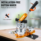 Máquina para hacer botones VEVOR, kit de prensa para hacer insignias de 75 mm (3 pulgadas), máquina para hacer pines de regalo para niños, suministros para hacer botones con 500 piezas de botones y cortador de círculos & libro mágico