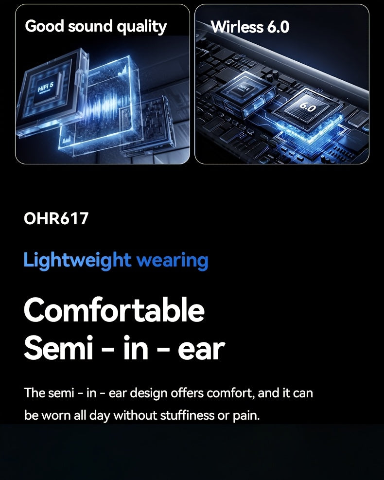 Auriculares Bluetooth | [Producto oficial auténtico de Acer] Auriculares inalámbricos TWS OHR617 con graves profundos, sonido estéreo, batería de