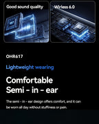 Auriculares Bluetooth | [Producto oficial auténtico de Acer] Auriculares inalámbricos TWS OHR617 con graves profundos, sonido estéreo, batería de