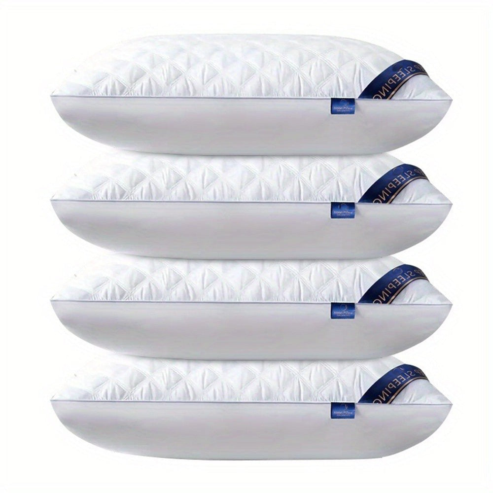 2/4 almohadas para dormir, 2/4 piezas de 48X74Cm, diseño moderno, lujo para todas las estaciones, calidad de hotel de 5 estrellas, edredón acolchado para un sueño profundo, soporte para el cuello, alta densidad, no se hunde, apto para todas las estaciones