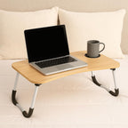Escritorio plegable para computadora | Bandeja de mesita de noche para laptop | Escritorio portátil plegable para laptop | Práctico para desayunar en la cama/sofá | 60×40×26 cm