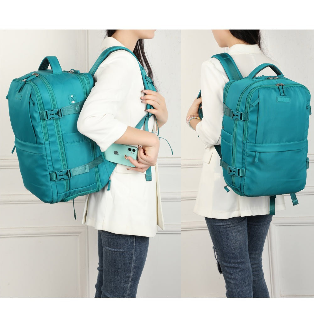Mochila de cabina expandible 40x25x20-25cm | compartimiento para zapatillas | Mochila casual compatible con portátil 14 pulgadas