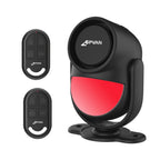 Sistema de alarma con sensor de movimiento, control remoto y sirena - 125 dB, antirrobo potente, apto para hogar, autocaravana, garaje, coche, oficina, apartamento - Panel de alarma para montaje en puerta/pared (no requiere cableado)