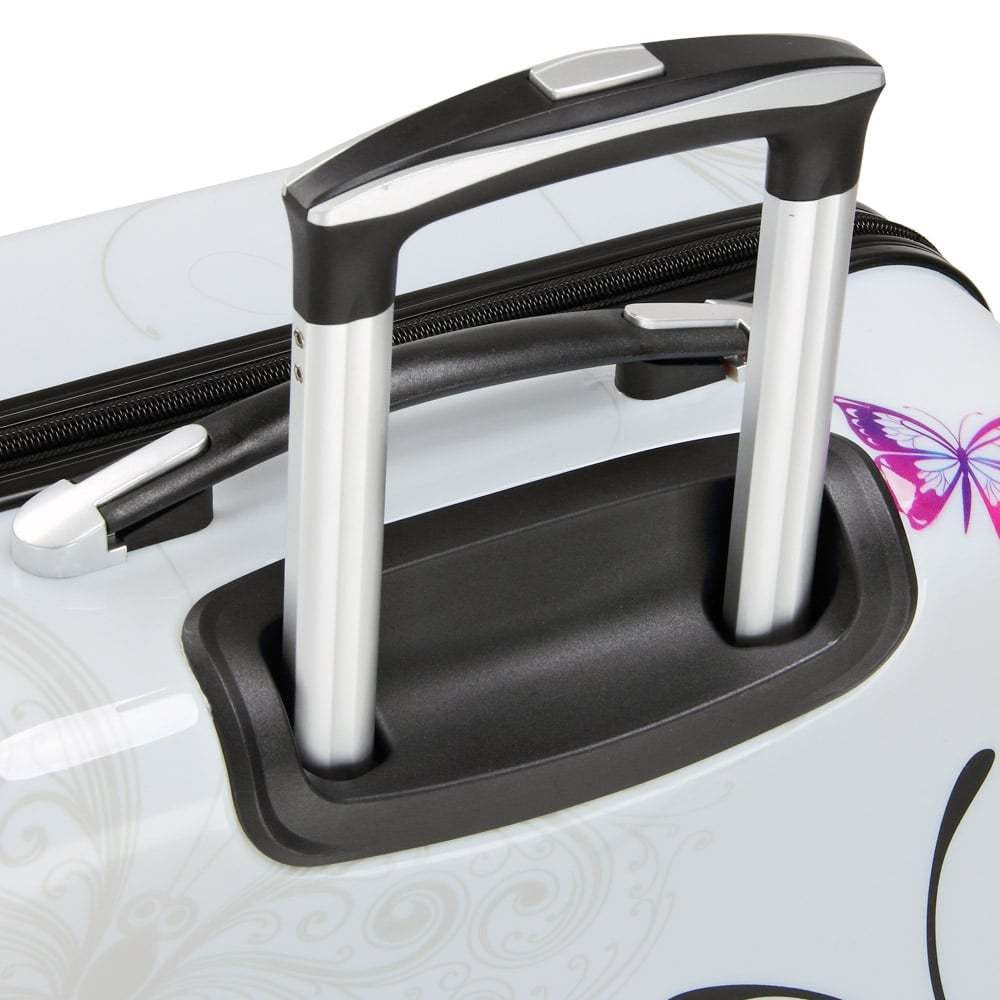 MONZANA® 4x Maletas de Viaje Butterfly Equipaje 42L 66L 98L y Neceser 4 Ruedas 360° Cierre Combinación