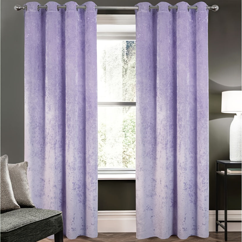 1 unidad - Cortinas opacas de tela gruesa de terciopelo de hielo, grado de sombreado superior al 85%, tamaño 140X260CM, varios colores, verticales y hermosas, sombreado y a prueba de viento, lavables a máquina, no se encogen, no se decoloran