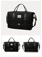 Juego de 2 bolsas de almacenamiento para equipaje, ligeras y plegables, expandibles, bolsa de viaje portátil para fin de semana y pernoctación, bolsa de fin de semana, bolsa de hospital, bolso tote para mujer para viajes de negocios, viajes, deportes, sen