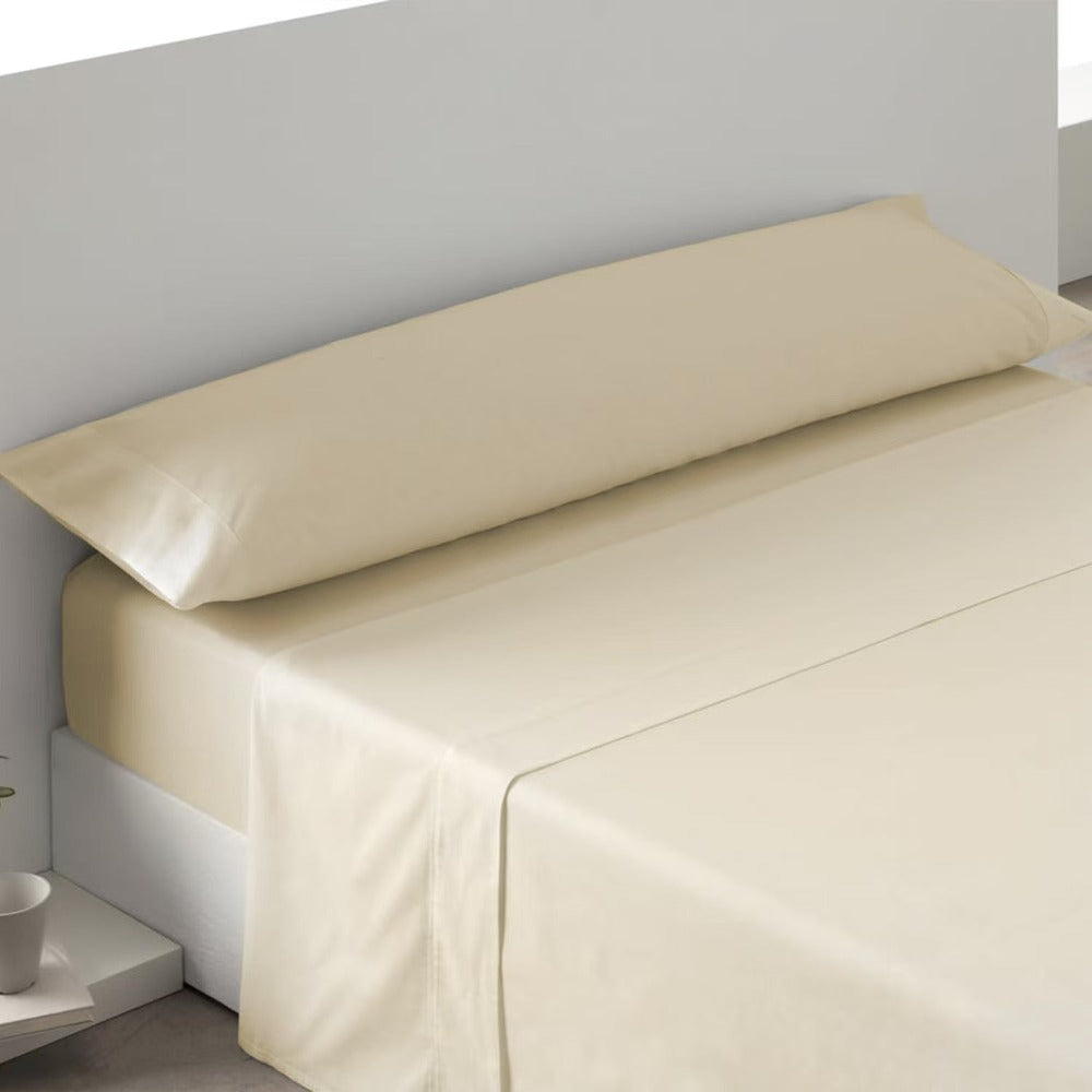 Juego de Sábanas Lisas de 3 Piezas para Verano, 100% Poliéster Suave , Juego de Cama (Sábana Encimera, Bajera Ajustable y Funda de Almohada)