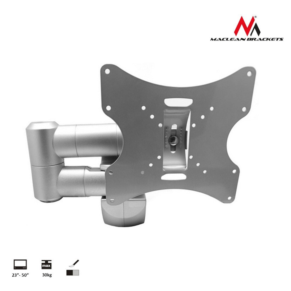 Soporte de pared para TV universal de 23 a 50 pulgadas, máximo 30 kg, ensamblaje completo Maclean MC-503A S