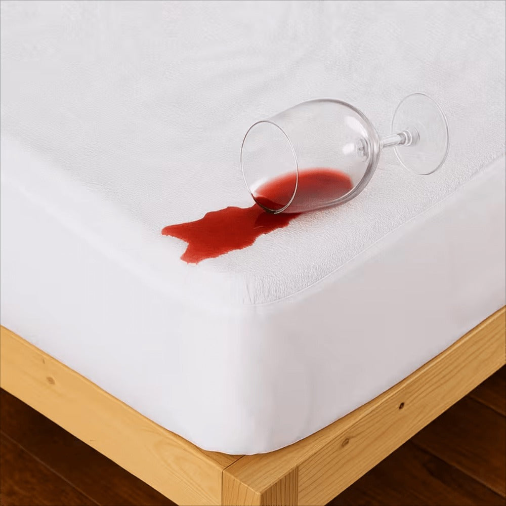 Protector de Colchón – Transpirable e Impermeable,Banda Elástica Ajustable hasta 30 cm