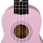 Set de Ukulele Soprano de Tilo con Bolsa y 2 Púas Escala para Instrumento Cuerda Instrumento Guitarra Hawaiana Uke Rosa 53.34 cm