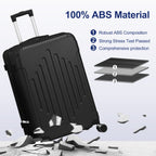 Maletas de Viaje 2 Piezas con Ruedas Giratorias, Ligero y Aprobado para Aerolíneas, Carcasa Dura ABS, Tamaño 12"+20", Set de Equipaje de Mano