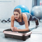 Plataforma de vibración, 5 programas de entrenamiento + 99 niveles de velocidad ajustables, tabla de masaje, cinturón de entrenamiento con diseño antideslizante, tabla de vibración para fitness en casa, entrenamiento de cuerpo completo, capacidad de peso