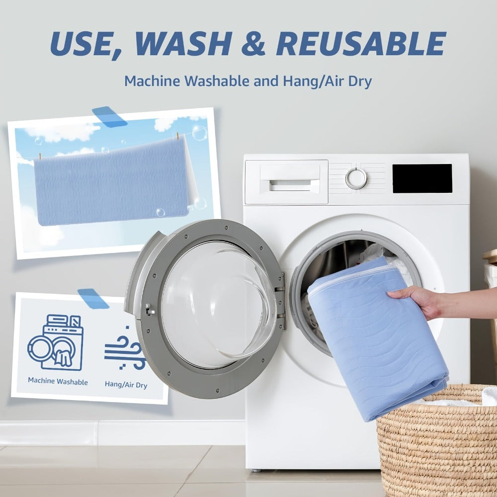 Paquete de 4 (132X86Cm)/Paquete de 2 (91X86Cm)/Paquete de 1 (91X86Cm) Protectores Extra Absorbentes Lavables, Protectores de Secado Rápido para Cama, Protectores Reutilizables Lavables para Perros, Pañales
