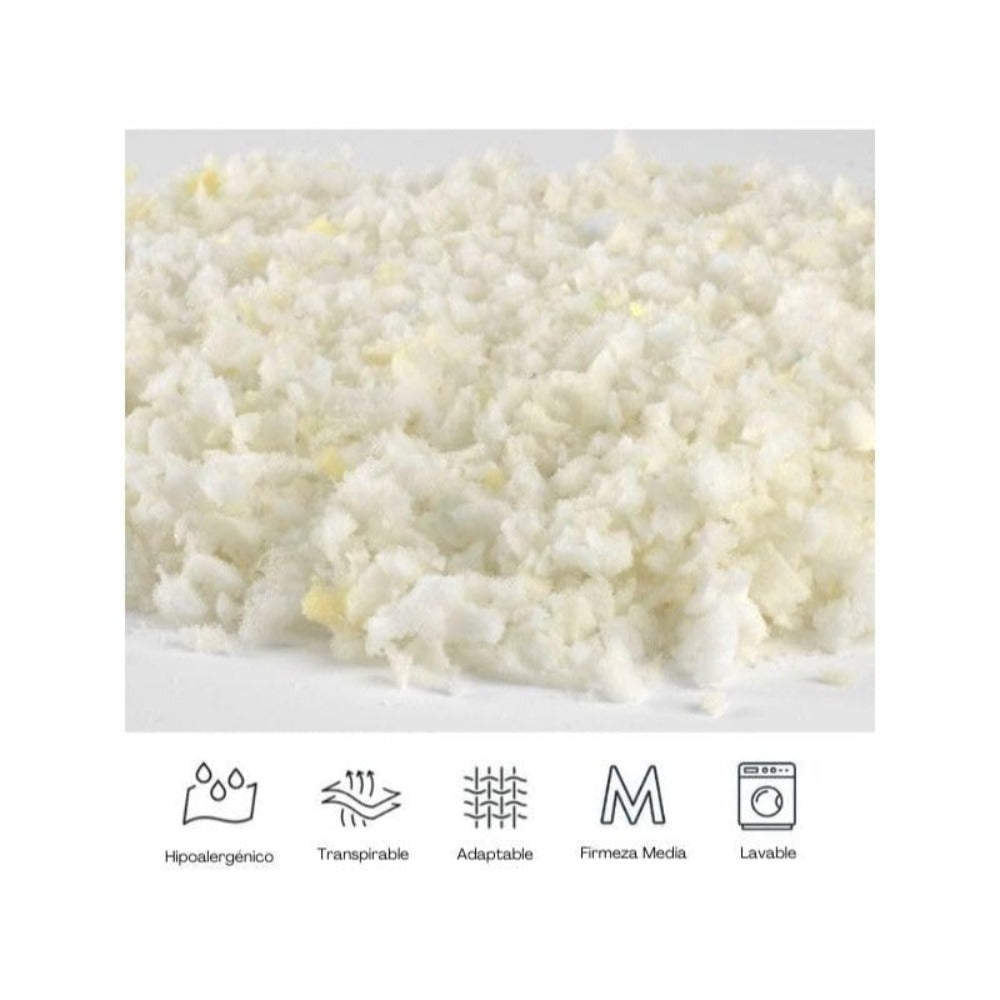 70–150 cm Almohada extra larga, Almohada Copo de Viscoelástica con Aloe Vera - Desenfundable y Termorregulable - Alivio Cervical