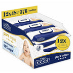 Toallitas Dodot Aqua Pure Para Bebé. 672 Toallitas - 14 Pack De 48 Unidades. Ayuda A Restaurar El PH Natural De La Piel, 99% Agua, Sin plástico. Toallitas doodot Aqua Pure