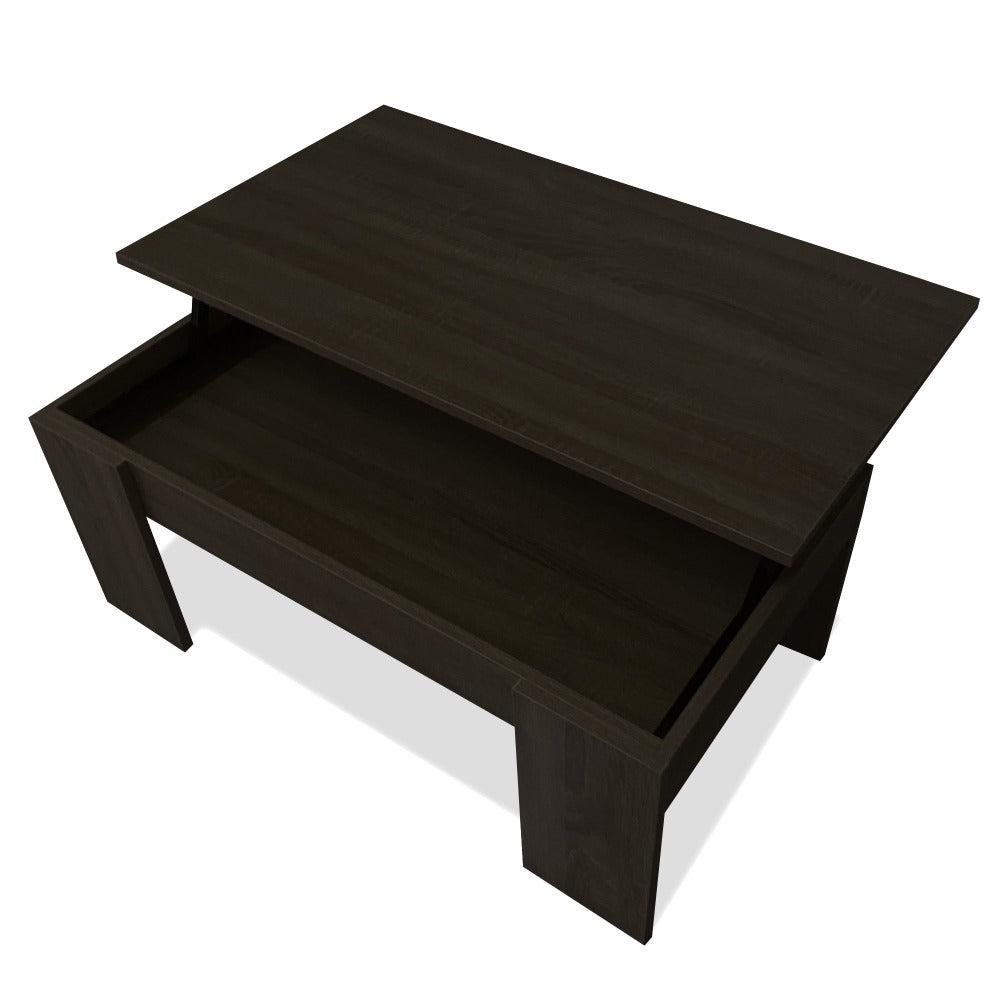 Mesa de Centro Elevable Nyana Home Mesa Multifuncional con Almacenaje Oculto Estructura Robusta y Estable Desplegable con Doble Altura