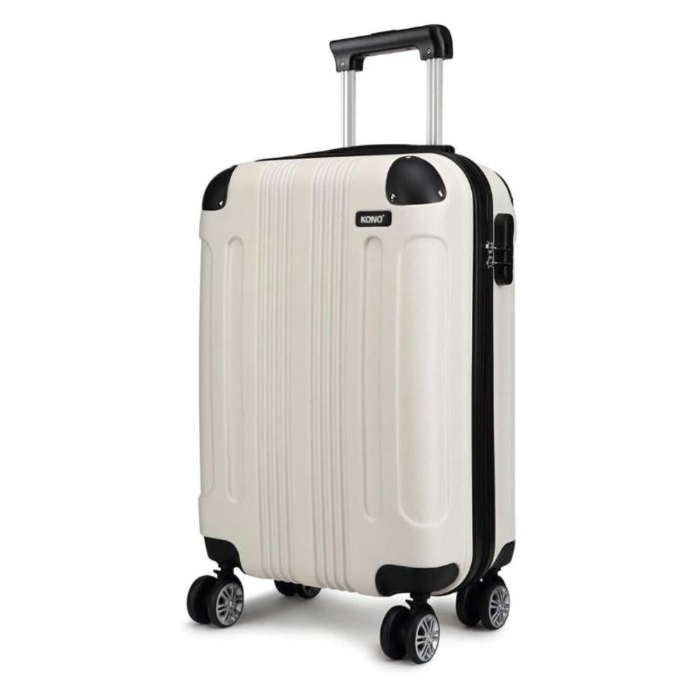 Maleta de embarque de carcasa rígida ABS 55x35x20cm, carrito de viaje, equipaje de mano de cabina, 33L, regalo de Black Friday, Día de Acción de Gracias, Navidad