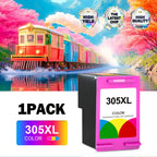 Cartuchos de Tinta 305XL Compatibles para HP Ink 305 305XL, Funcionan con HP Deskjet 2800e 2810e 2820e 2821e 2822e 2823e 2800 2810 2820 2821 2822 2823 4220e 4222e 4230e