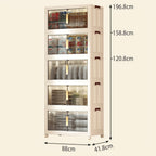 Armario plegable de almacenamiento con ruedas 88 cm plegable | Oficina, cocina y dormitorio
