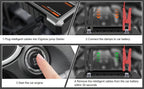 SWAREY 12000Mah Arrancador de Coche con Batería Externa y Compresor de Aire de 150PSI, 6000A Impulsores de Batería de Coche 12V con Inflador de Neumáticos, con Pantalla LCD, Batería Externa Arrancadora (7.5L Gas/6L Diésel), Luz LED