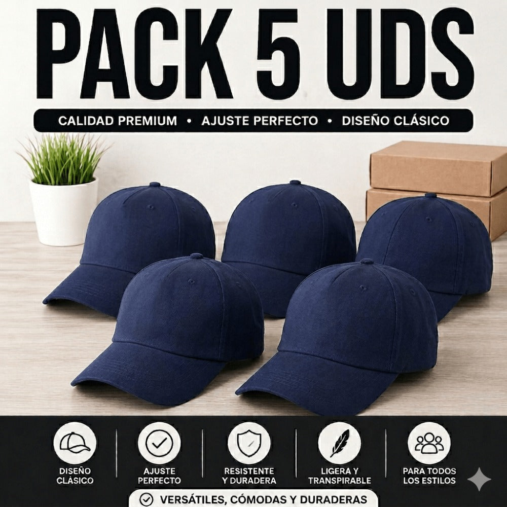 PACK DE 5 GORRAS