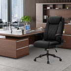 Silla de oficina ejecutiva, silla de oficina en casa grande y alta de alta resistencia para 226.8 kg, soporte ergonómico para cuello, espalda y cintura, rueda silenciosa de cinco patas, adecuada para escritorio de computadora en casa, escritorio