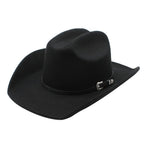 Sombrero Vaquero Unisex: Sombrero de Fieltro de Ala Ancha Clásico para Exteriores con Hebilla - Unisex