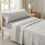 Juego de ropa de cama (Sábana ajustable, Cubrecama, Funda de almohada) | Juego de sábanas estampadas de 3 piezas | Primavera/Verano | Múltiples estilos | Tejido suave | 180cm - Múltiples tamaños disponibles