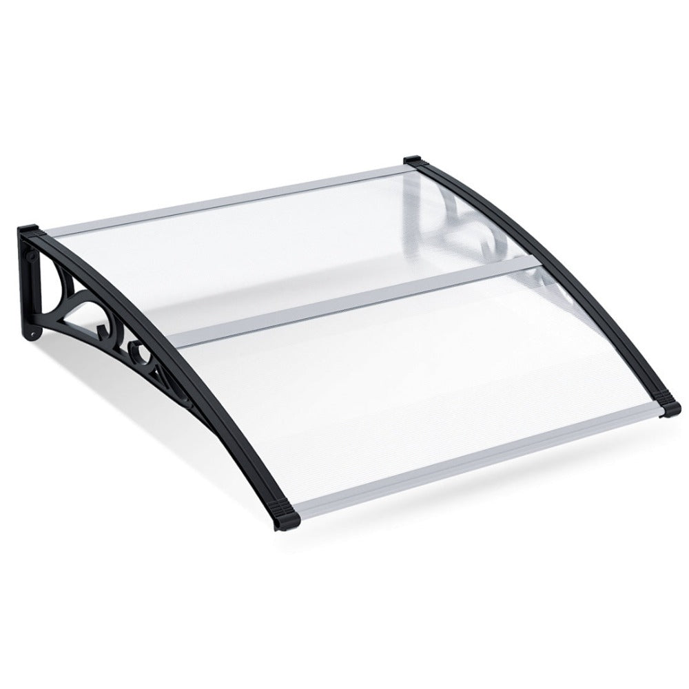 Toldo inclinado, toldo de toldo, soporte de toldo para escaparate, para puerta de entrada, protección contra la intemperie, cubierta para la lluvia, toldo para puerta de entrada, diseño de toldo curvo, toldo para puerta, toldo para jardín, balcones, venta