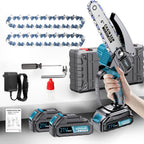 Nueva Mini Motosierra Inalámbrica Mejorada, Sierra de Podar, Completa con Batería y Cargador, para Podar Árboles, Carpintería, Tareas de Jardinería y Mantenimiento de Jardines. La Opción Ideal para Profesionales y Aficionados por Igual. Sierra Eléctrica d