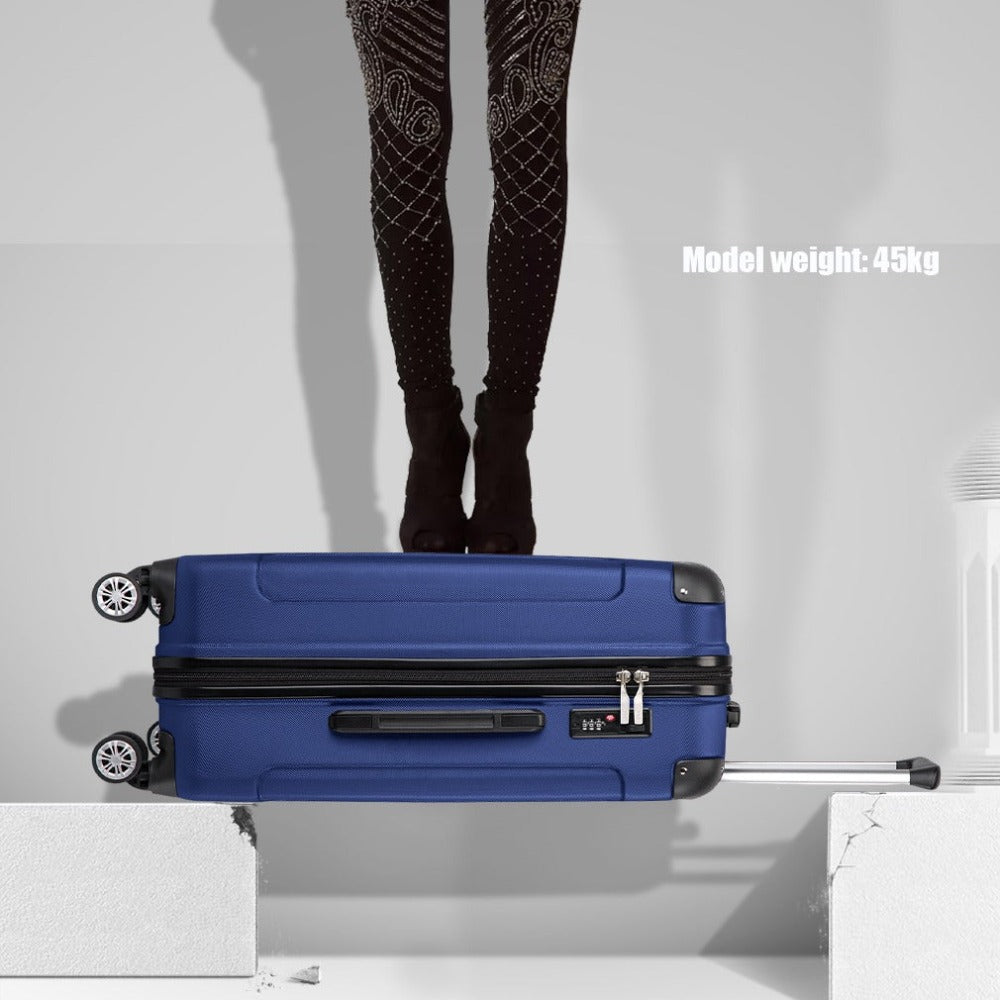 Maleta de embarque de carcasa rígida ABS 55x35x20cm, carrito de viaje, equipaje de mano de cabina, 33L, regalo de Black Friday, Día de Acción de Gracias, Navidad