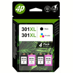 301XL Cartucho de tinta de repuesto negro y color para HP 301XL Compatible con HP DeskJet 1000 1050 1055 1056 1510 1513 1517 2000 2050 2510 2540 OfficeJet 2620 2622 Envy 4500 4502 5530 5532 Impresora, Multipack