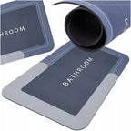 Alfombra de Baño de Secado Rápido 60x40 cm, Tapete Rectangular para Baño, Ultra Absorbente, Base Antideslizante, Suave y Agradable al Tacto, Perfecta para Ducha, Bañera o Zona del Lavabo, Fácil de Limpiar, Resistente a la Deformación, Añade Elegancia y Fu