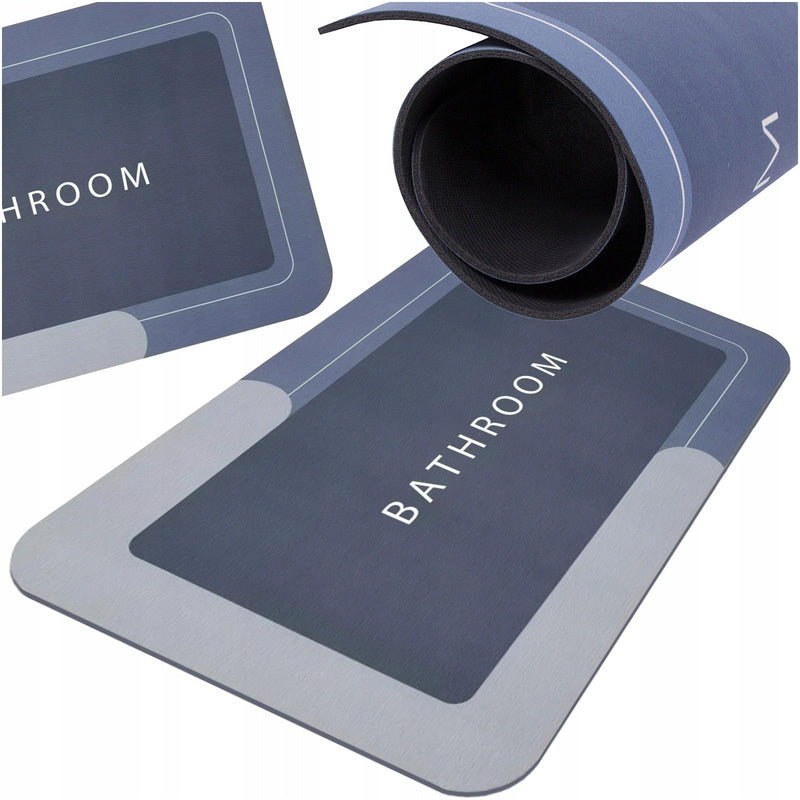 Alfombra de Baño de Secado Rápido 60x40 cm, Tapete Rectangular para Baño, Ultra Absorbente, Base Antideslizante, Suave y Agradable al Tacto, Perfecta para Ducha, Bañera o Zona del Lavabo, Fácil de Limpiar, Resistente a la Deformación, Añade Elegancia y Fu