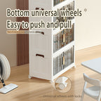 Armario plegable de almacenamiento con ruedas 88 cm plegable | Oficina, cocina y dormitorio
